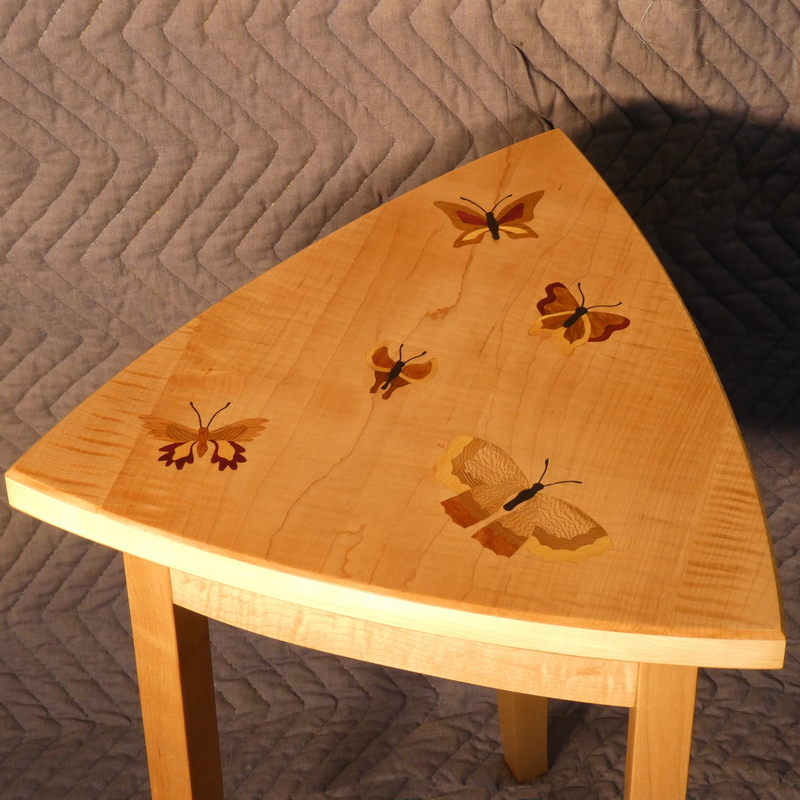 Wine glass table